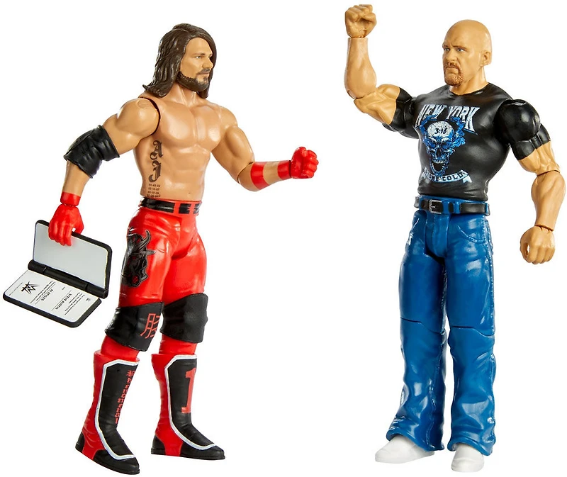 WWE Stone Cold Steve Auston vs AJ Styles Battle Pack