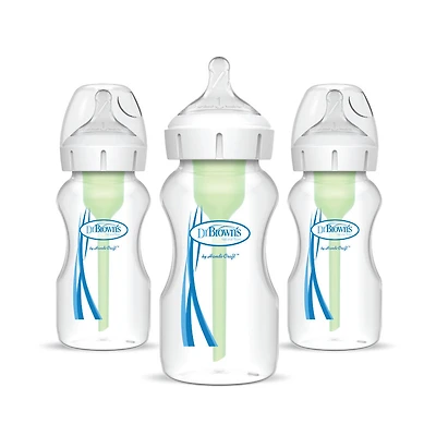 Dr. Brown's Options+ Wide-Neck Bottle 9oz, 3-Pack