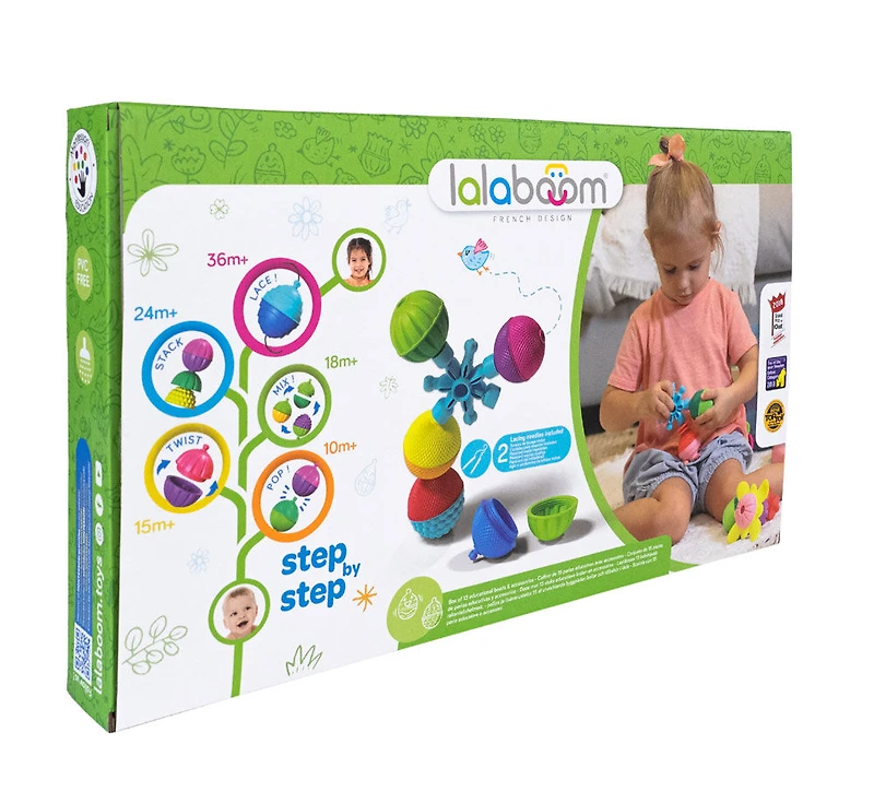 Lalaboom - 36 Pcs Arc-en-ciel pour perles