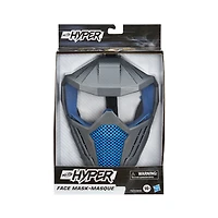 Nerf Hyper Face Mask - Breathable Design, Adjustable Head Strap - Blue Team Color