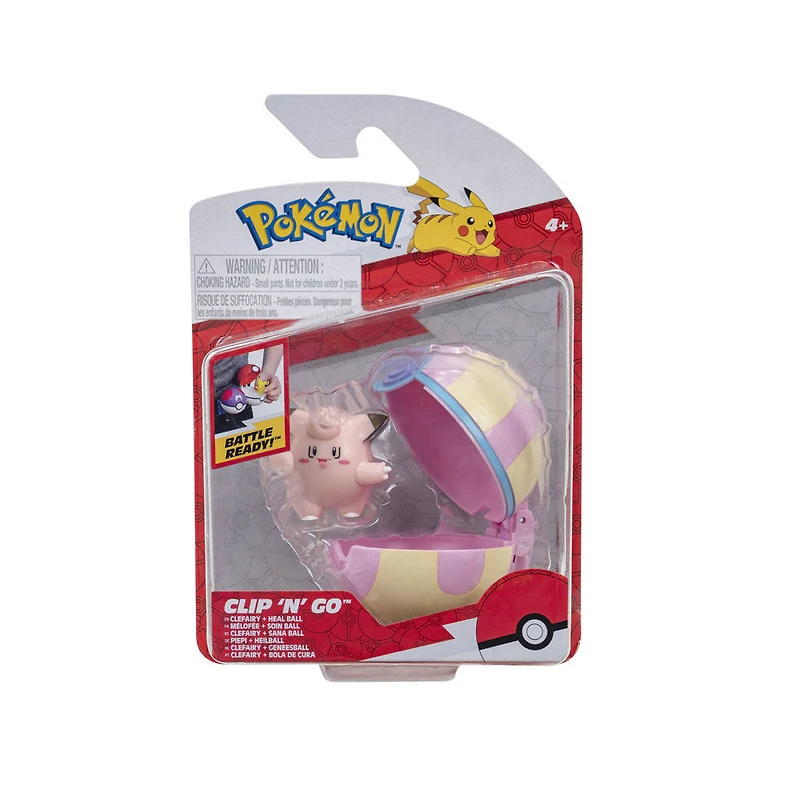 Pokémon Clip 'N' Go - Mélofée et Soin Ball (Clefairy & Heal Ball)