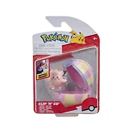 Pokémon Clip 'N' Go - Mélofée et Soin Ball (Clefairy & Heal Ball)