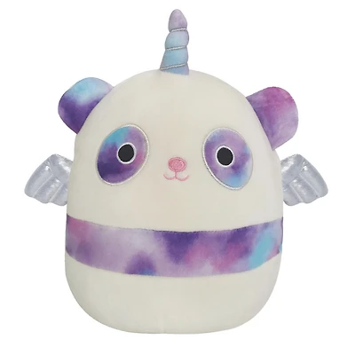 Petite peluche Squishmallows 19 cm - Pandacorne arc-en-ciel - Édition anglaise