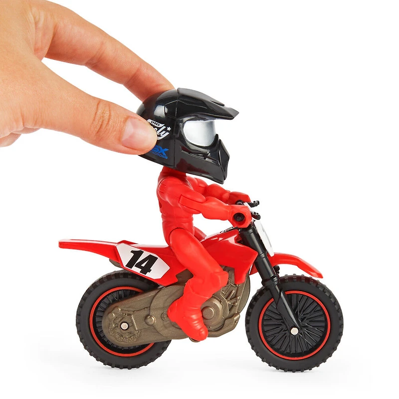Supercross, Race and Wheelie Bike, Moto collector authentique de Cole Seely, jouets pour enfants à l'échelle 1:18