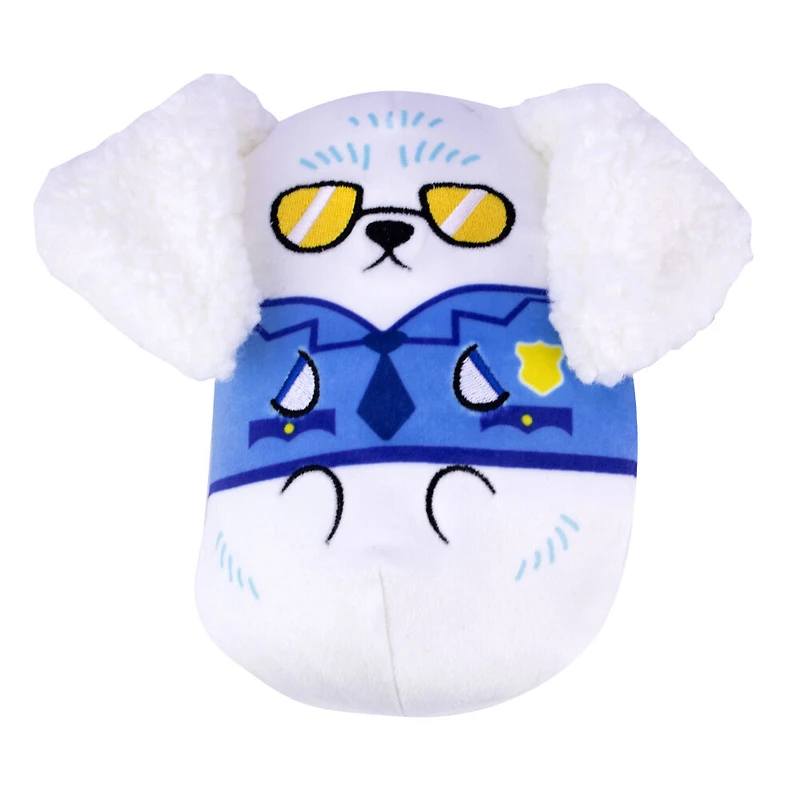 "Dogs Vs. Squirls" (Chien contre écureuils)  -CHONKS! Peluche de 6 pouces.