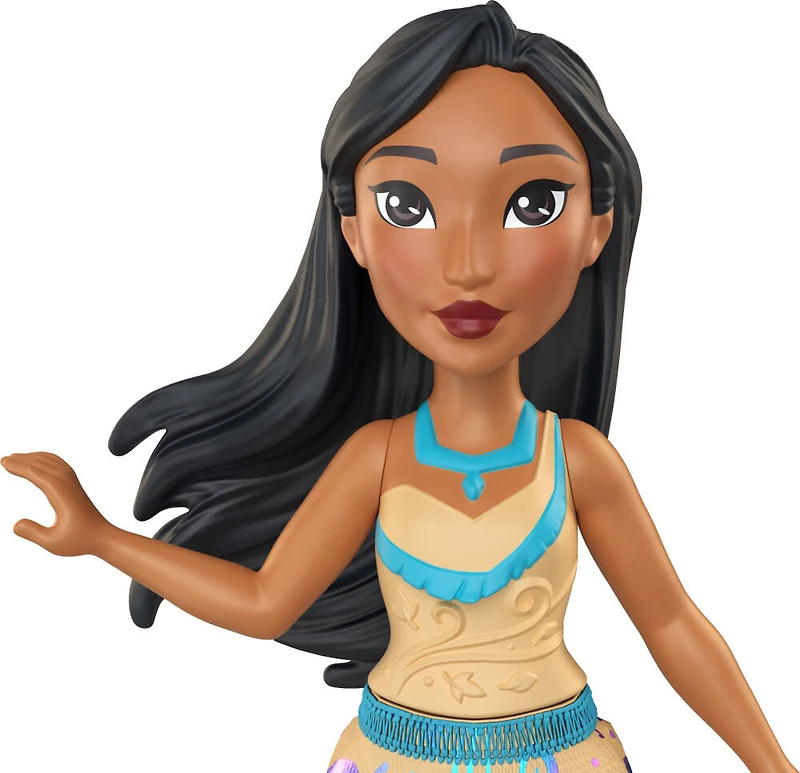 Princesses Disney Base Petite poupée Pocahontas, tenue brillante