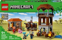 LEGO Minecraft L'Avant-Poste du Pillard et le Ravageur, Jouet de Construction de Village et Cadeau pour les Amateurs de Jeux Vidéo 21278