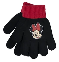 Ensemble Bonnet À Pompon Et Gants Minnie Mouse