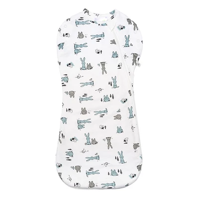 Perlimpinpin-Bamboo newborn sleep bag-Bunnies-0-3m