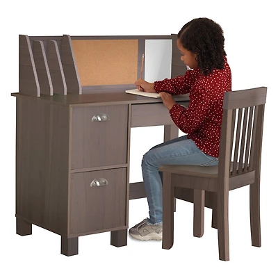 Bureau avec chaise - Gris cendré