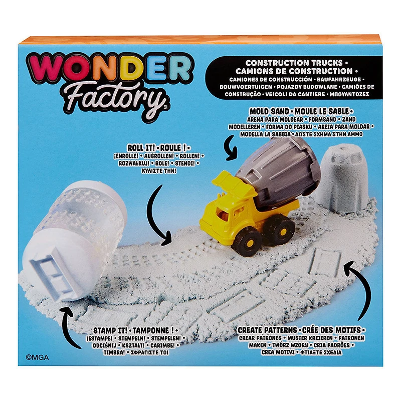 Camions de construction avec sable jamais sec Wonder Factory
