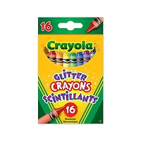 16 crayons de cire scintillants