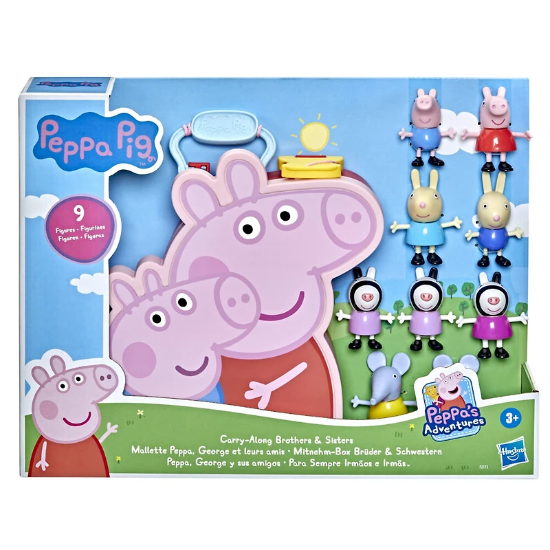 Peppa Pig Carry-Along Brothers & Sisters - Édition Anglaise - Notre exclusivité