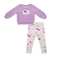 Disney Minnie Mouse - 2 Piece Combo Set - Purple and Grey - Size 5T - Toys R Us Exclusive