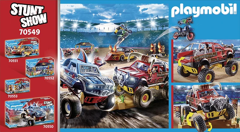 Playmobil - Stuntshow 4x4 de cascade Taureau