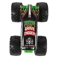 Monster Jam, Monster truck Grave Digger officiel, véhicule en métal moulé, échelle 1:64, Jouets pour garçons à partir de 3 ans
