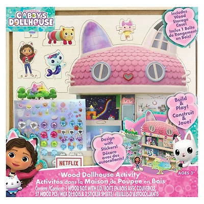 Gabby's Ensemble de Maison de Poupée en Boiss