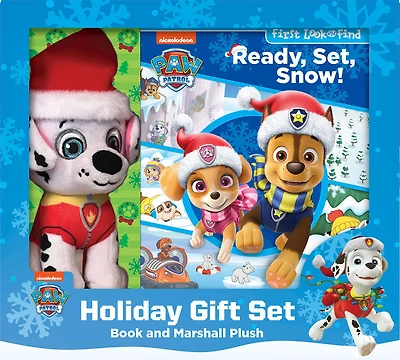 Phoenix - Ready, Set, Snow! Holiday Gift Set - First Look and Find Activity Book with Marshall Plush! - English Edition
