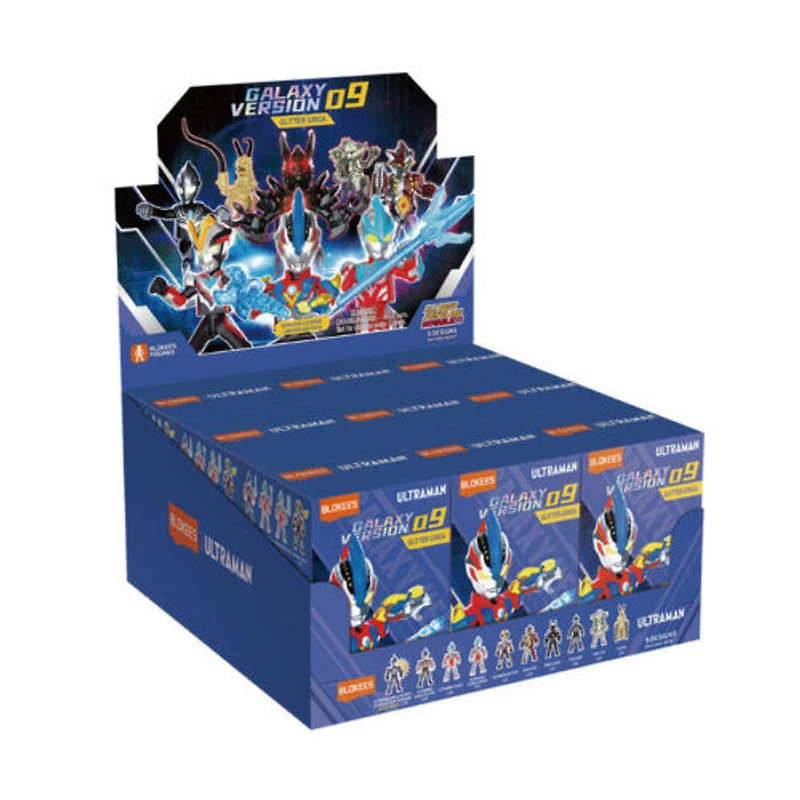 Blokees Ultraman - Galaxie 9PC Vague 9 Assortiment - Édition anglaise