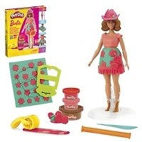 Play-Doh Barbie Florals and Fringe Doll Set