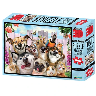 Howard Robinson - Pet Selfie - 500 pc - Casse-tête Super 3D