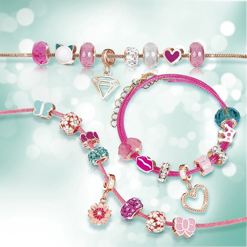 Make It Real Halo Charms Think Pink