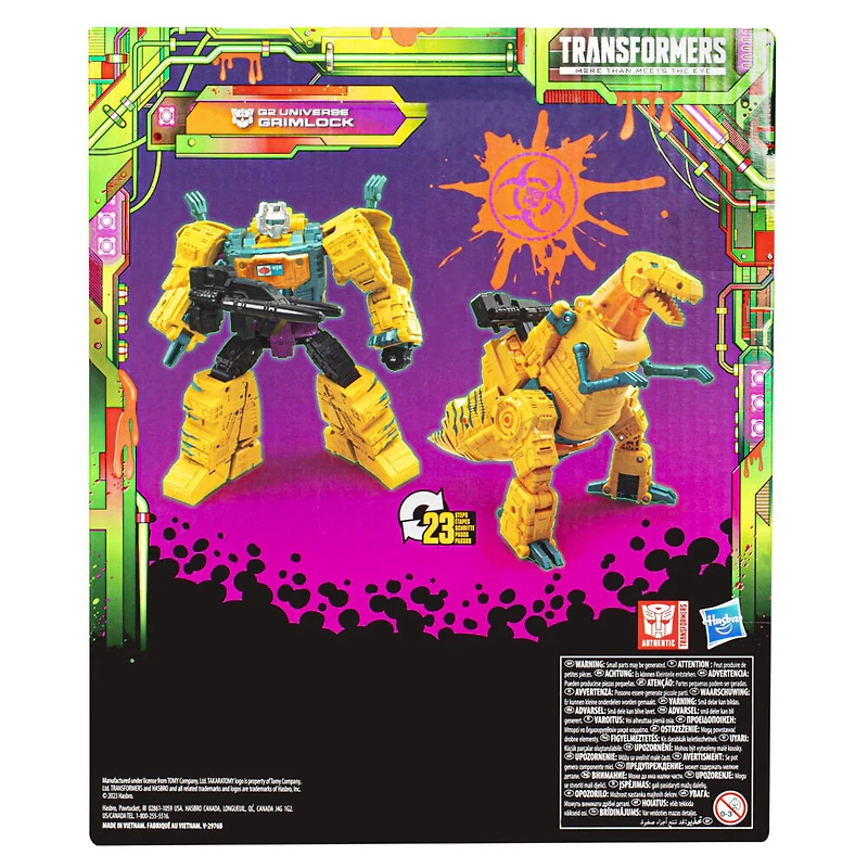Transformers Generations Legacy Evolution, figurine G2 Universe Grimlock à conversion de 21,5 cm