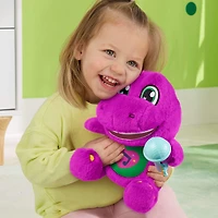 Fisher-Price Barney's World Sing Along Barney Plush, 10.5-inch Figure, Songs, Sounds & Soft Texture