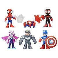 Marvel Spidey et ses Amis Extraordinaires Ensemble contre Rhino, pack de figurines Spider-Man - Notre exclusivité