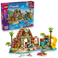 LEGO Friends Les Vacances en Famille au Bord de la Mer, Ensemble de Construction de Jouet, Ensemble de Jeu de Voyage avec des Animaux Marins 42673