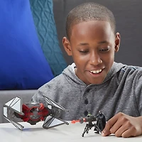 Star Wars Mission Fleet, TIE Whisper, figurine Kylo Ren de 6 cm et véhicule