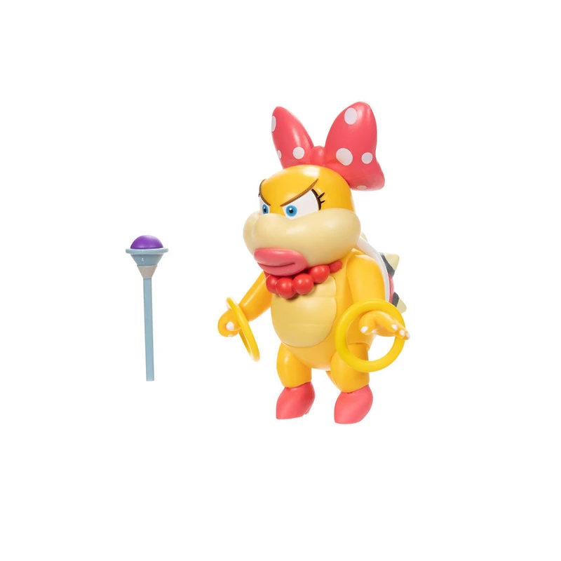 Figurine Super Mario de 4 pouces - Wendy Koopa avec baguette