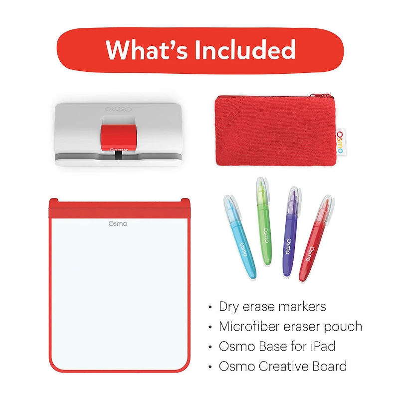Osmo - Creative Starter Kit pour iPad: 3 jeux éducatifs (Base Osmo incluse)