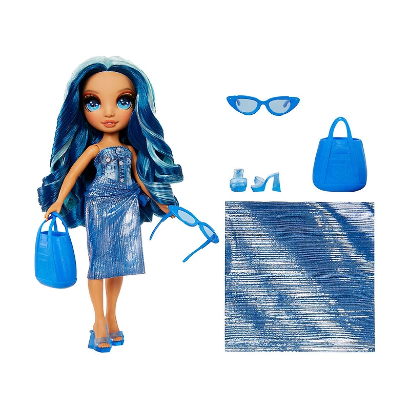 Rainbow High Swim & Style Skyler (Blue) 11" Doll