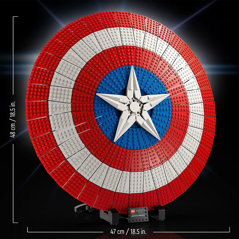 LEGO Marvel Le bouclier de Capitaine America 76262 Ensemble de construction (3128 pièces)