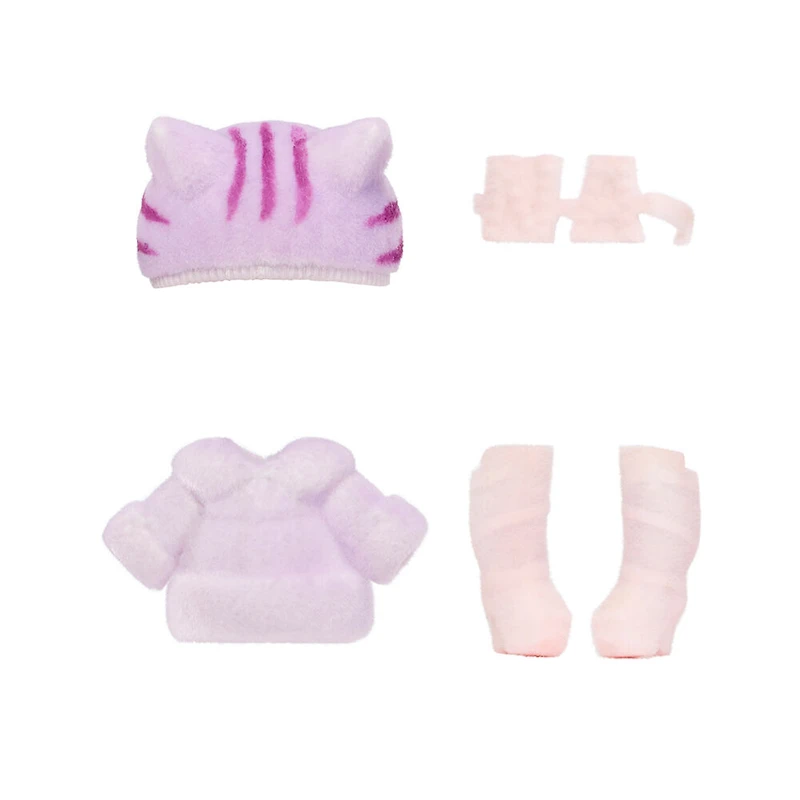 Na Na Na Fuzzy Surprise série 1 Catie Cat - Poupée-mannequin articulée de 7 po (18 cm)