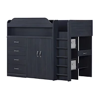 Meubles South Shore, Lit mezzanine avec bureau - Myrtille