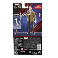 Marvel Legends Series, Wandavision, figurine de collection Agent Jimmy Woo de 15 cm MCU Disney+, 2 accessoires et 3 pièces Build-a-Figure