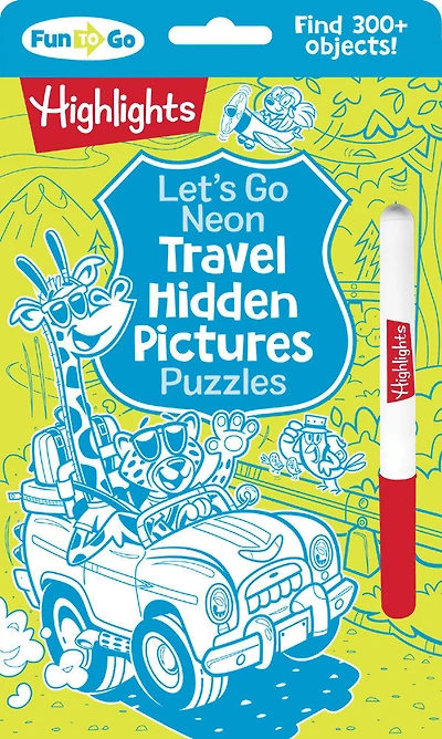 Let's Go Neon Travel Hidden Pictures Puzzles - English Edition