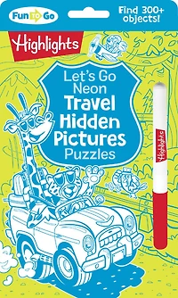 Let's Go Neon Travel Hidden Pictures Puzzles - Édition anglaise