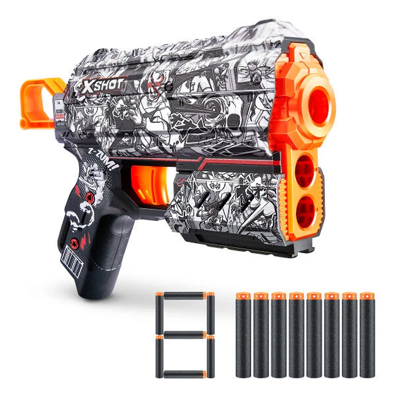Zuru X-Shot Skins Flux Dart Blaster - Illustrate (8 Darts)
