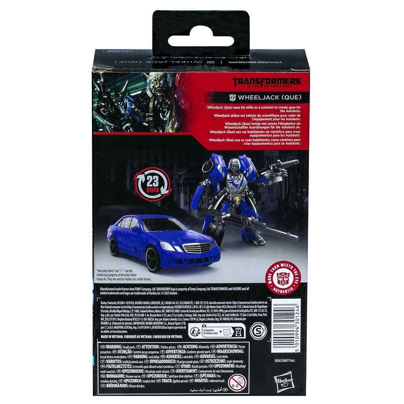 Transformers Generations Studio Series, figurine Wheeljack (Que) classe Deluxe, Transformers : La face cachée de la lune