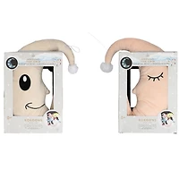 Kokoons Croissant de Lune en Peluche Lumière and Mélodie Jaune Pâle/Bleu Pétrole de Around The Crib