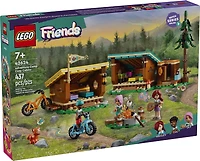 LEGO Friends Adventure Camp Cozy Cabins Camping Toy Set, Nature Playset for Pretend Play 42624
