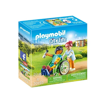 Patient en fauteuil roulant  - Playmobil