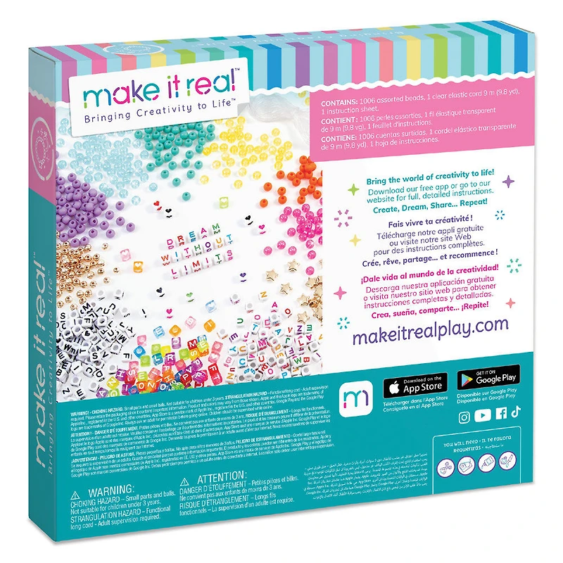 Kit de bracelet alphabet Make it Real