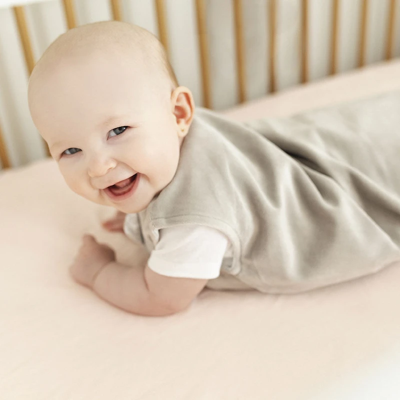 Perlimpinpin- Sac de nuit en Velour-TAUPE (2,5 TOG) - 18-36 mois