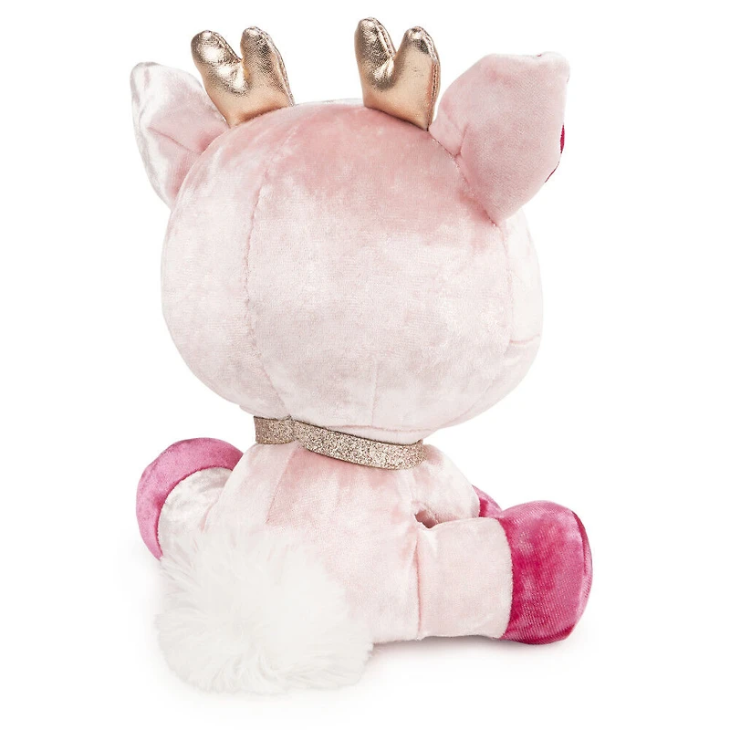 GUND P.Lushes Designer Fashion Pets, Lissa Doemi, biche en peluche de luxe douce et élégante, rose et or, 15,2 cm