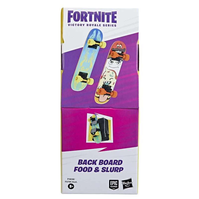 Hasbro Fortnite Victory Royale Series, planches Miam et Glouglou, pack de planches de skate à collectionner
