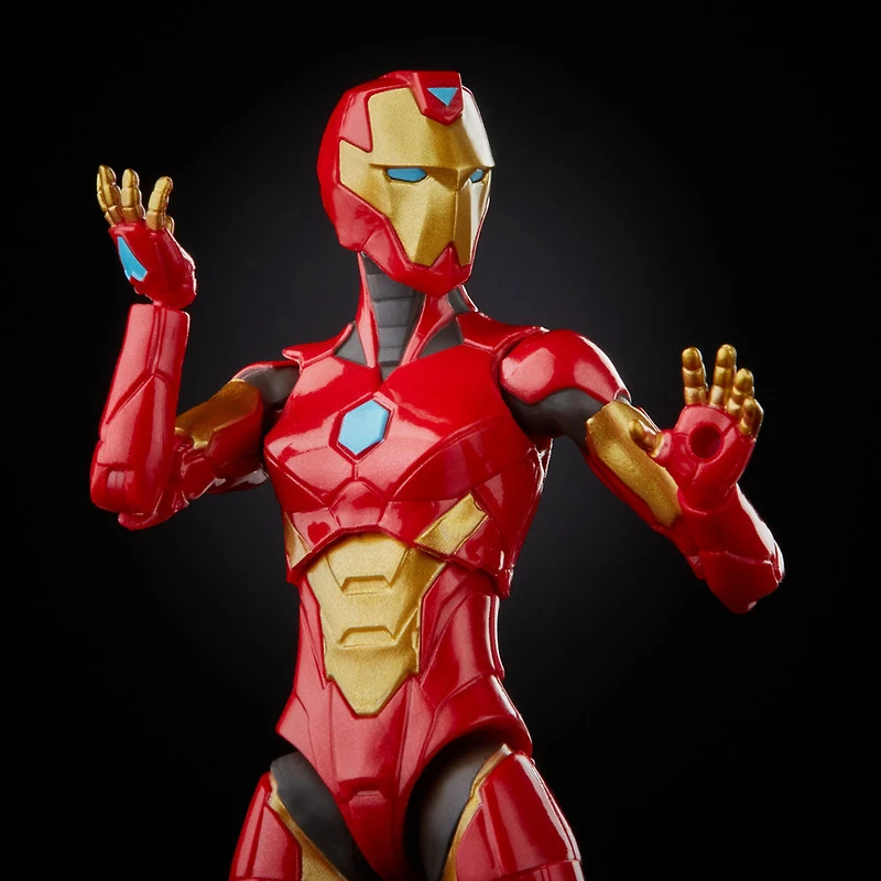 Hasbro Marvel Legends Series, figurine Ironheart de 15 cm, avec 5 accessoires et pièce Build-a-Figure